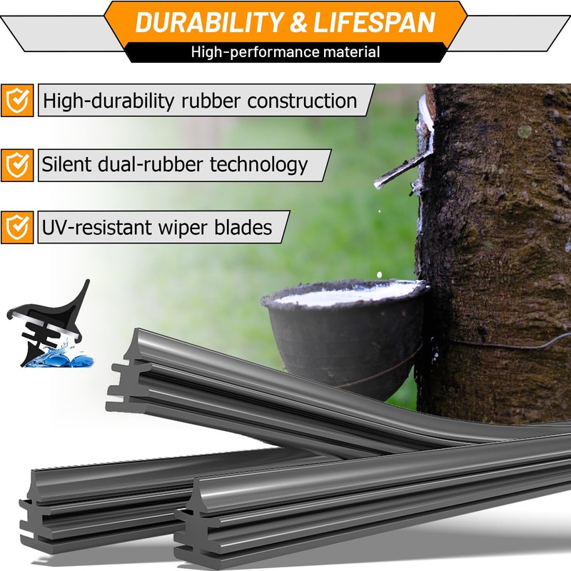 AUTOBOO 3-Pack Windshield Wiper Blades for Subaru Outback 2020-2025, Original