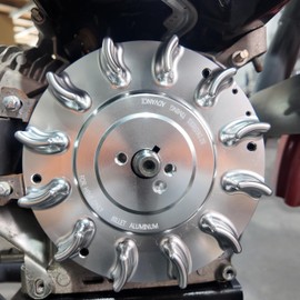Speedway Billet Aluminum Flywheel For Predator 212cc Hemi Only,Advance timing of approximately 32 Degrees Silver