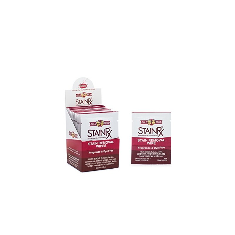 Stain Rx 18 Pack Stain Remover Wipe – Travel Wipes