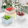 ZEAYEA Set of 4 Melamine Berry Basket, Berry Bowl With
