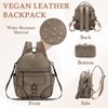 Small Backpack Purse for Women,VASCHY Cute Vegen Leather Mini Backpack