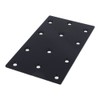fort FRT-018 Black Painted Metal Fittings Plate P3-BK 2X82X150 Qty