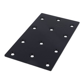 fort FRT-018 Black Painted Metal Fittings Plate P3-BK 2X82X150 Qty 1