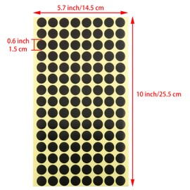 Ruiwaer Shooting Target Stickers 9 Sheets (1080 Pieces) Shooting Target Sticker 0.6 Inch Round Patches for Training Hunting Practice, Circular Target Sticker Target Repair Sticker