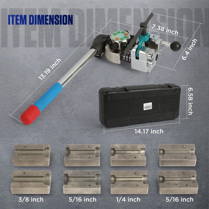 Professional Brake Line Flaring Tool Kit for 45 Degree Single,