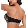 DotVol Women's Wing Design Push Up Bra Strapless Bra Comfort