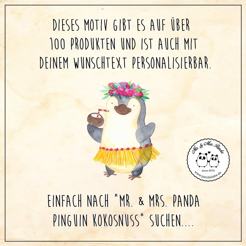 Mr. & Mrs. Panda Penguin Coconut Tote Bag, Gift, Aloha,