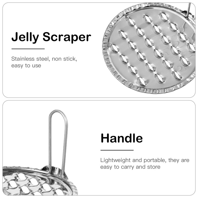 Jelly Noodle Scraper Jelly Scraper: 5pcs Stainless Steel Cold Noodle
