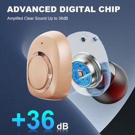 OCFTERY Hearing Aids for Seniors, Rechargeable Hearing Aids with Noise Cancellation and Volume Control