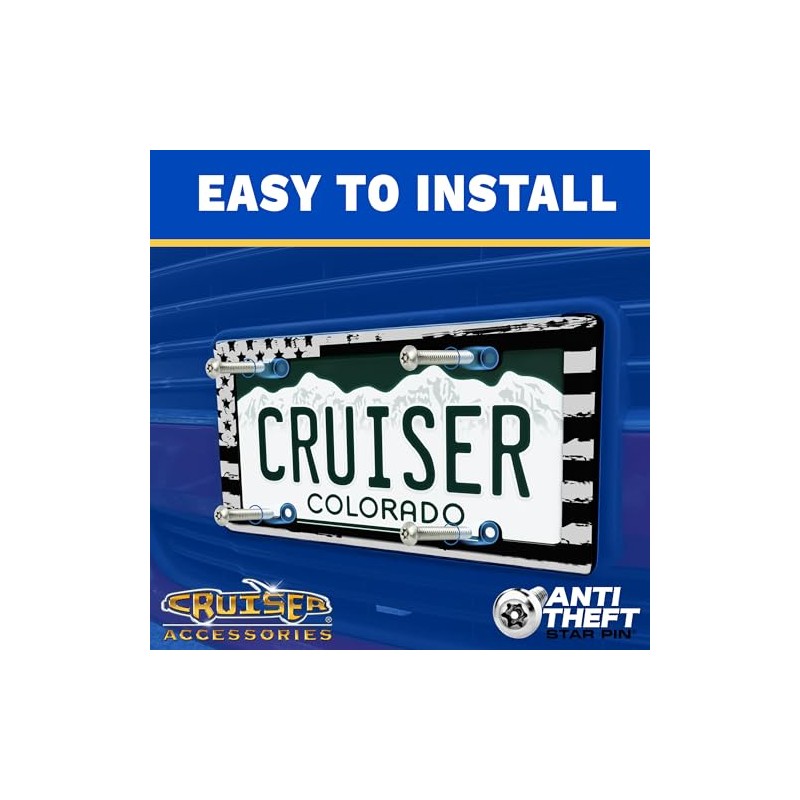 Cruiser Accessories 79150 Placa de Montaje, Negro, 1 Soporte