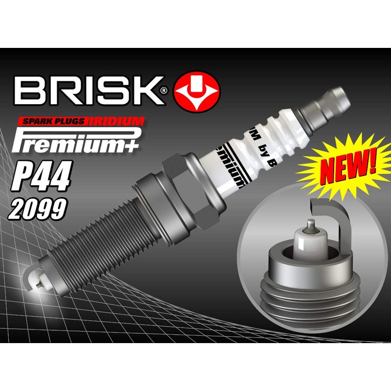 BRISK Iridium Premium+ Plus P44 QOR14YIR-1 2099 Spark Plugs (Pack