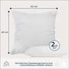 Dreamzie Pillowcase 60 x 60 cm, White, Set of 2,