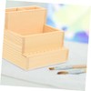 BIUDECO Nail Tool Storage Box Double Makeup Organizer for Desk