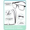 LianSan 2Pack Progressive Multifocus Reading Glasses - for Men Women,No-Line