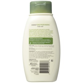 Aveeno Daily Moisturizing Body Wash with Soothing Oat, Creamy Shower Gel, Soap-Free and Dye-Free, Light Fragrance, 12 fl. oz (Pack of 4)