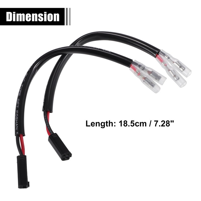 QUARKZMAN Motorcycle Turn Signal Cable Adapter Connector for Suzuki, Pack