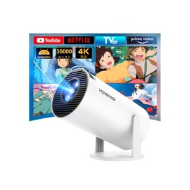 YOWHICK Projector, Home Use, 2026 Latest Evolution, Android TV, 270° Rotation, Ceiling Projection, 30,000 LM, Full HD Projector, Small, Wi-Fi, Automatic Keystone Correction, Bluetooth 5.4, Built-in HiFi Speaker, Compatible with Smartphones, PCs, Switches, DVDs, etc. (X1)