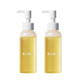 KINS Kinz Cleansing Oil, Set of 2, Double Face Washing Needed, Pore Care (3.4 fl oz (100 ml) x 2)