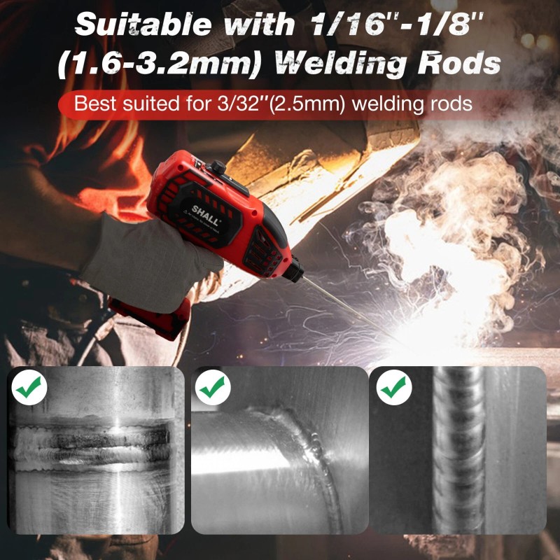 SHALL Portable Electric Welding Machine, 110V ARC Welder with IGBT