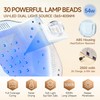 Okasiuv UV LED Nail Lamp with UV Gloves,Magnetic Metal Mirror