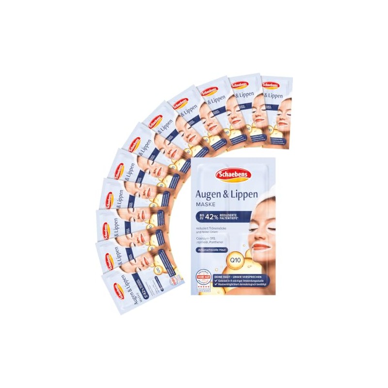 Schaebens Eyes & Lips Mask - With jojoba, Q10, panthenol