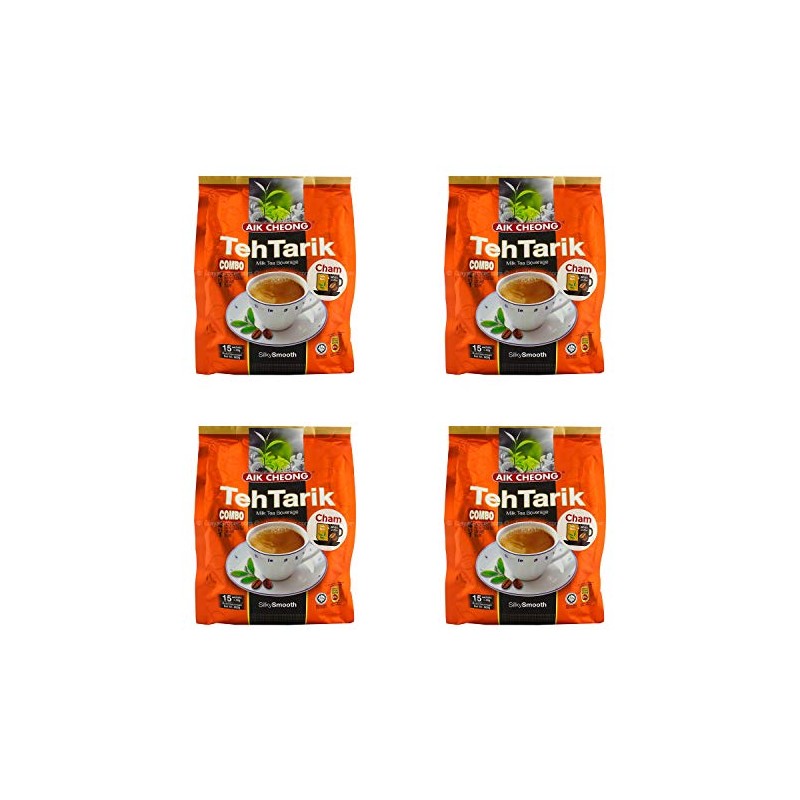 4 Pack Aik Cheong Teh Tarik Milk Tea Beverage Cham