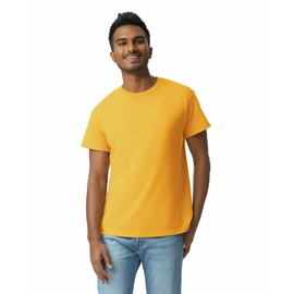 Gildan Adult Ultra Cotton T-Shirt, Style G2000, Multipack, Gold (12-Pack), Large