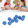 10 Pieces Polyhedral Dice Set, Plastic Lightweight Portable 20 Sided