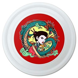 GRAPHICS & MORE Geisha with The Dragon Tattoo Novelty 9" Flying Disc