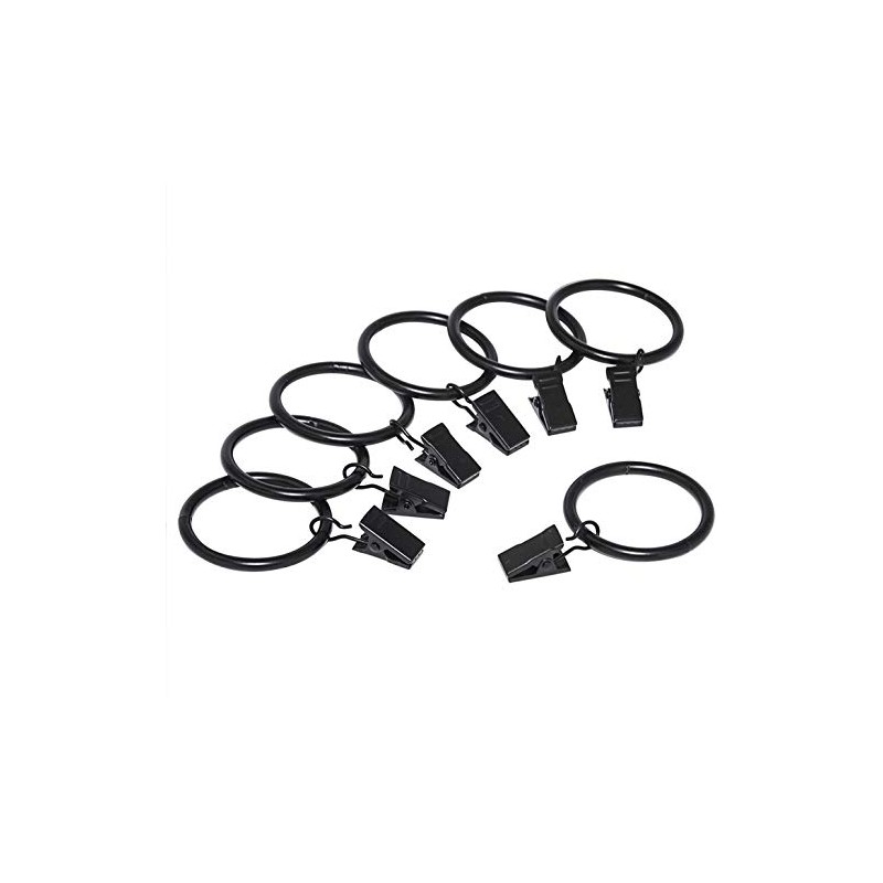 PUBAMALL Anillos Clips de cortina, Anillos de cortinas, Anillo de