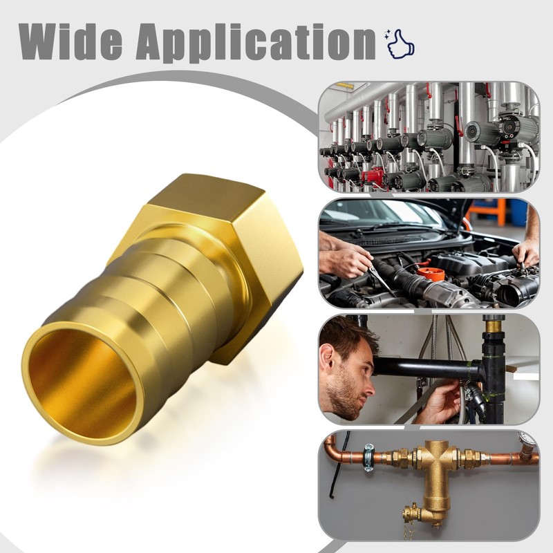 Atisite Brass Hose Nozzle 19 mm Barb x 3/4 Inch