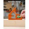 Mecurate 7-Inch Rafter Square and 12-Inch Combination Square Set, Precise