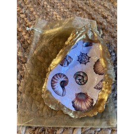 Unbranded Decorative Seashell Oyster Shell for Jewelry Rings Trinket Dish Ocean Shells