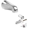 SENTO Slip On Silver Universal Heavy Durable Metal Bathroom Tub