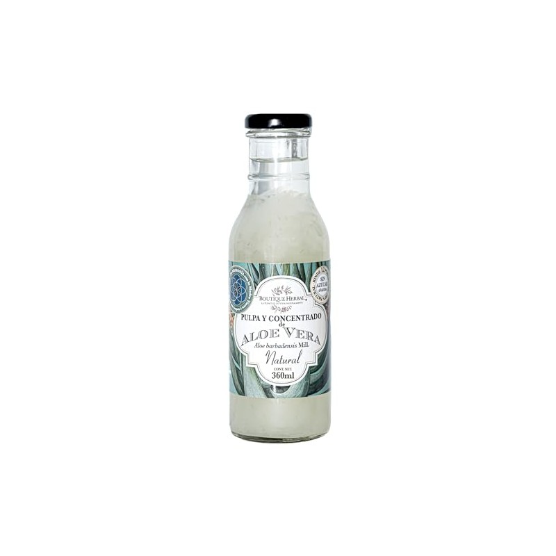 Boutique Herbal ALOE FUSIN Pulpa y Concentrado comestible natural 360ml