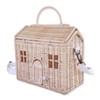 Handwoven Rattan House Storage Basket – Multi-Use Organizer with Handle