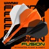 WINMAU Fusion Fluoro Orange Intermediate Dart Flight and Shaft System