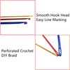 Dorytop Multicolor Aluminum Crochet Hooks Needle Hand Weaving Knitting Tool