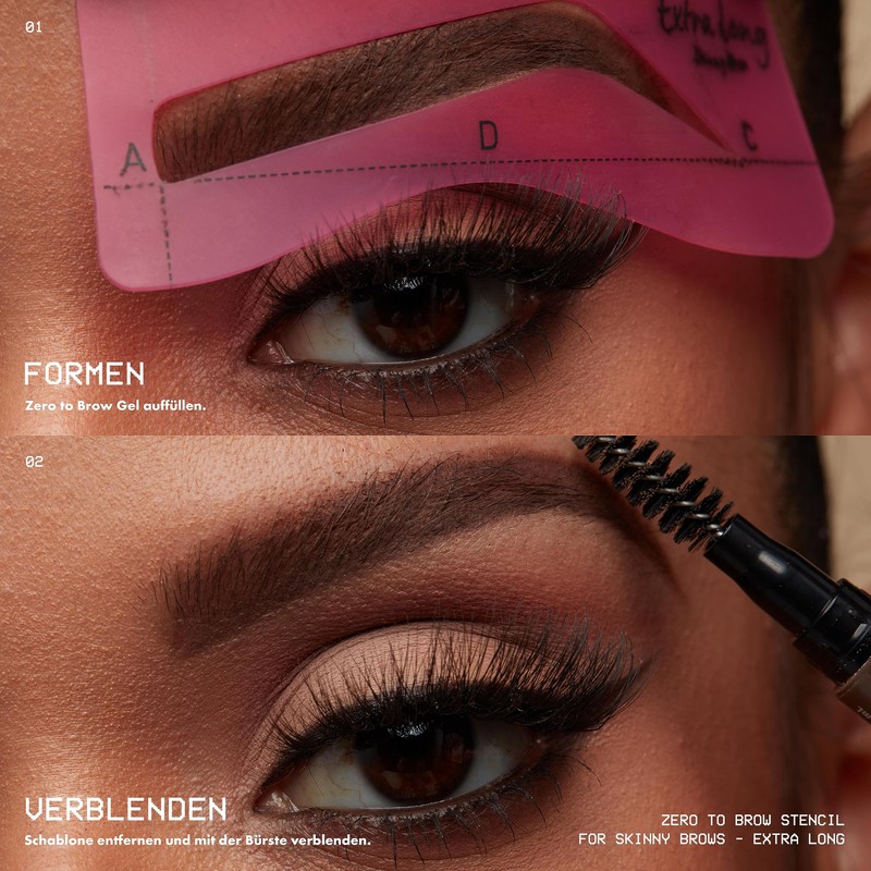 NYX Professional Makeup Thin Eyebrow Stencils, Set of 4 Eyebrow