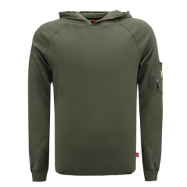 BOCOMAL FR Hooded T Shirts 7.1oz Flame Resistant FR Shirt NFPA2112 CAT2 Fire Retardant Work Hoodies