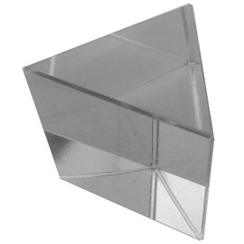 MAXIMIZE 1.5" x 1.5" (38mm x 38mm) Optical Glass Triangular Prism | Demonstrates Refraction & Dispersion | Premium Quality for Educational, Photography & Artistic Use