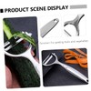 Ciieeo 1set Stainless Steel Y Shaped Vegetable Peelers Comfortable Grip