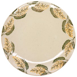 24to3 Nishitomi 478120 Hasami Pottery, Isayama Pottery, 7 Inch Plate, Approx. 8.7 inches (22 cm), Mimosa, Made in Japan
