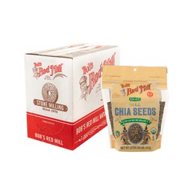 Bob's Red Mill Organic Chia Seed, 12oz (Pack of 5) - Non GMO, Vegan, Keto Friendly, Paleo Friendly, Kosher