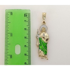 Plated Medium Multicolor Saint Jude 5mm Figaro Chain Necklace - Chain Size: 23"- 24"