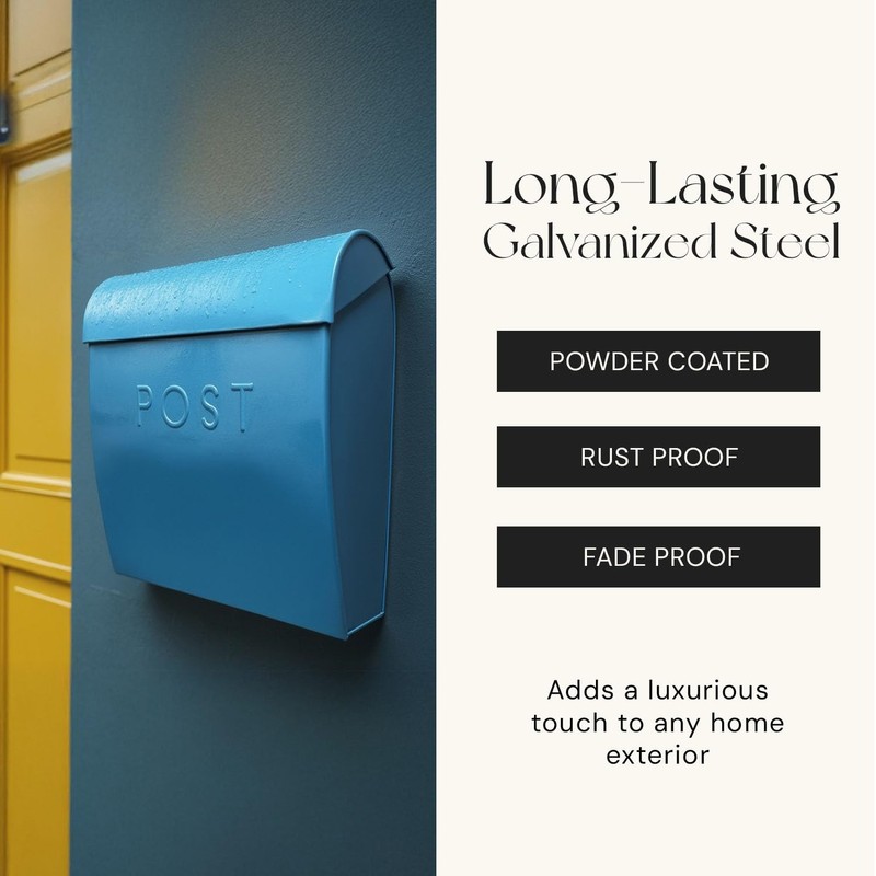 NACH Wall Mount Mailboxes for Outside, 12.75 x 10.75 x