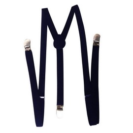 VPbao Y Type Suspenders, Unisex, Wide Type with Stability, Men's, Women's, Kids, Casual, 1.5cm wide navy