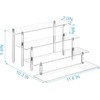 HENABLE 4 Tier Acrylic Perfume Organizer Stand, Clear Display Risers