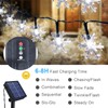 Fohil Solar String Lights Snowflake100LED 12M 8 Modes Waterproof Outdoor
