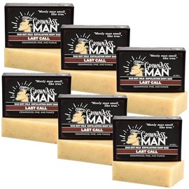 Barras exfoliantes corporales - Jabón sólido con aceites naturales y exfoliante suave - Sin plástico y ecológico, natural y orgánico para todo tipo de piel, barra de 4 oz - Last Call - Exfoliante